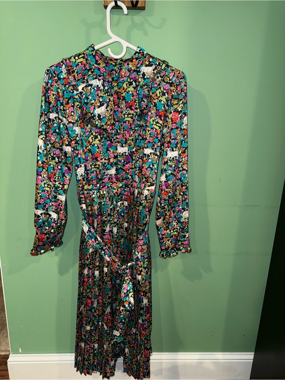 J. Crew Grazing Goat Print Dress - Picture 3 of 5